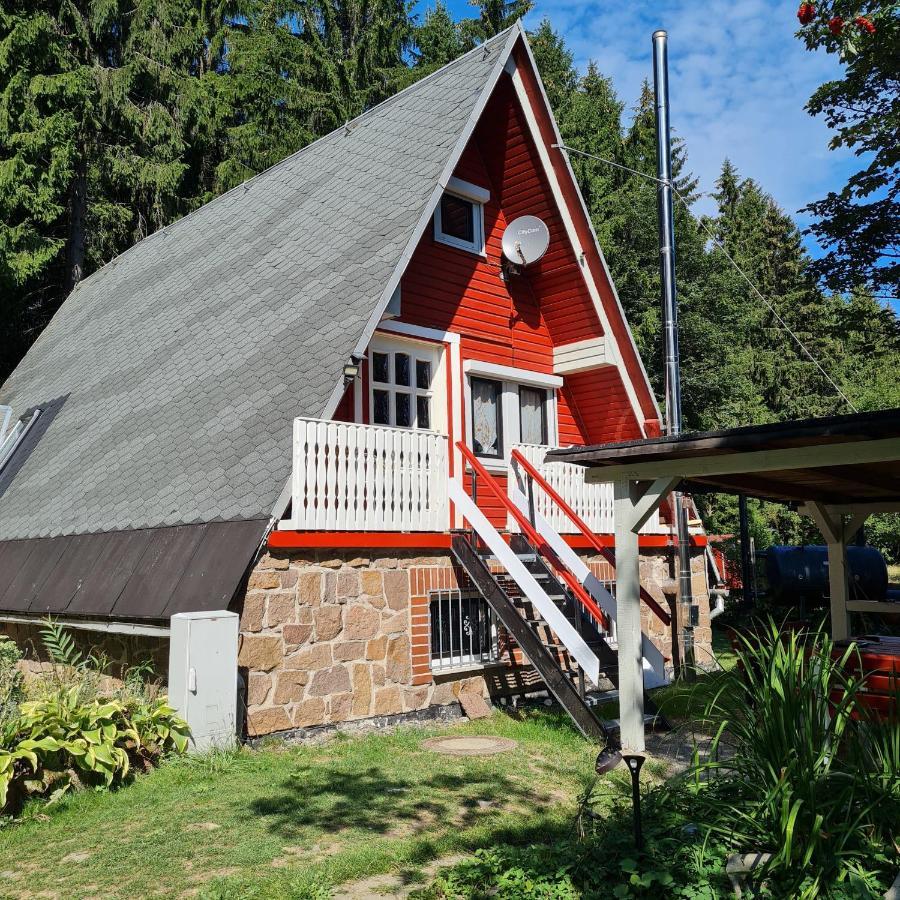 Wanderhuette Zum Bernhardsthal Villa Buitenkant foto